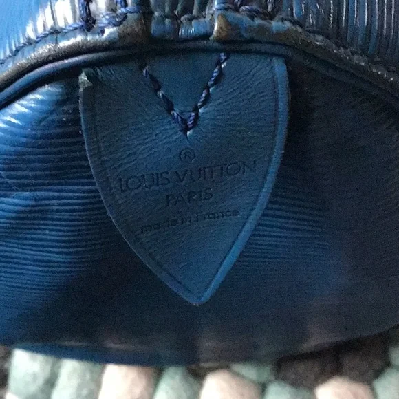 Louis Vuitton Blue Epi Speedy 25 - Picture 6 of 14
